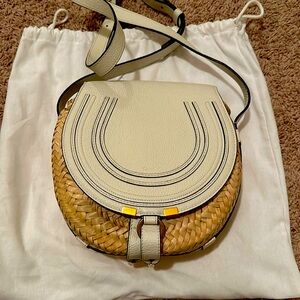 Chloe Marcie Straw Bag